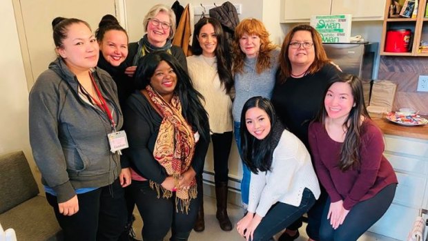 Meghan was seen for the first time in Vancouver last week at the Downtown Eastside Women's Centre. 
