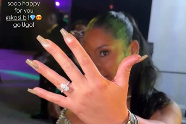 Usain Bolt proposes to Kasi Bennett