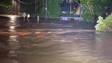 Miss Nellie’s Cafe in Kendall went underwater overnight.