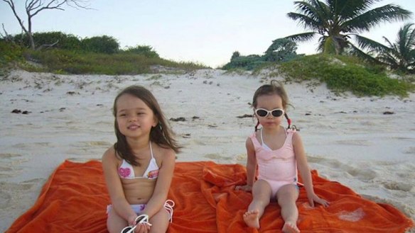 As young girls, Grace and Chloe Murdoch.