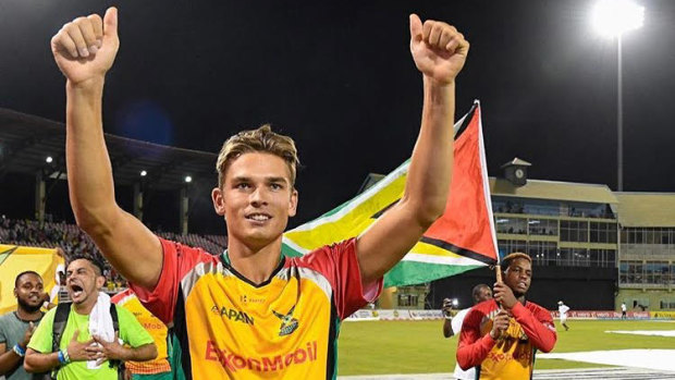 Successful tour: Chris Green captained Guyana to the final of the Caribbean Premier League in September.