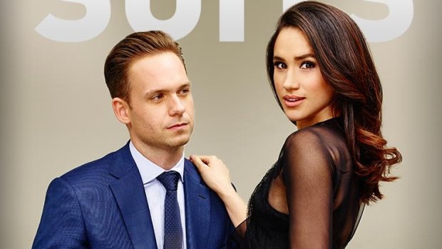 Patrick J. Adams and Meghan Markle in Suits. 