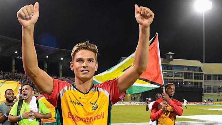 Successful tour: Chris Green captained Guyana to the final of the Caribbean Premier League in September.