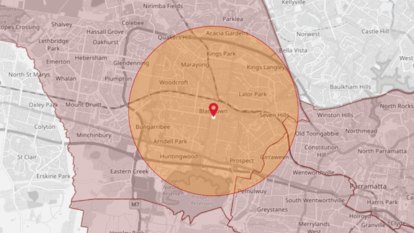 Interactive: See where the 5km lockdown limit ends across Sydney’s eight affected areas