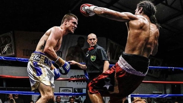 Australian welterweight champion Ben Kite (left) will fight the main bout at a fight night at the Fortitude to raise money for the fire-ravaged Fortitude Boxing, destroyed by fire in June 2019.