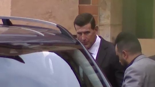 Ben Roberts-Smith at Government House in Perth on Thursday.