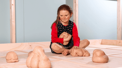 The sculptor who brought us the blob-like babies is back – and the blobs have evolved