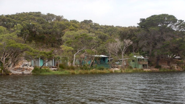 The Donnelly River huts are accessible only by boat 
