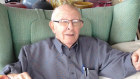 Harry Oviss in his St Kilda Road apartment in 2014.