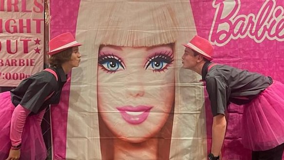 Staff welcome Barbie at Majestic Cinemas, where the movie has turned ticket sales around.