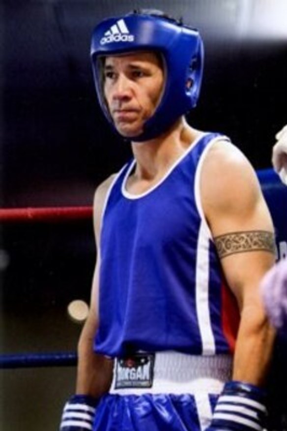 ACT Director of Public Prosecutions Shane Drumgold as a boxer in an undated image.