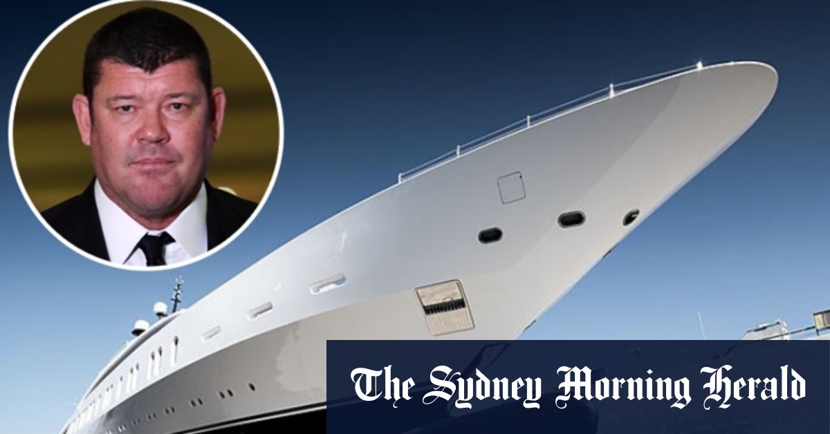 James Packer On Board His Superyacht Braces For Rough Seas Ahead