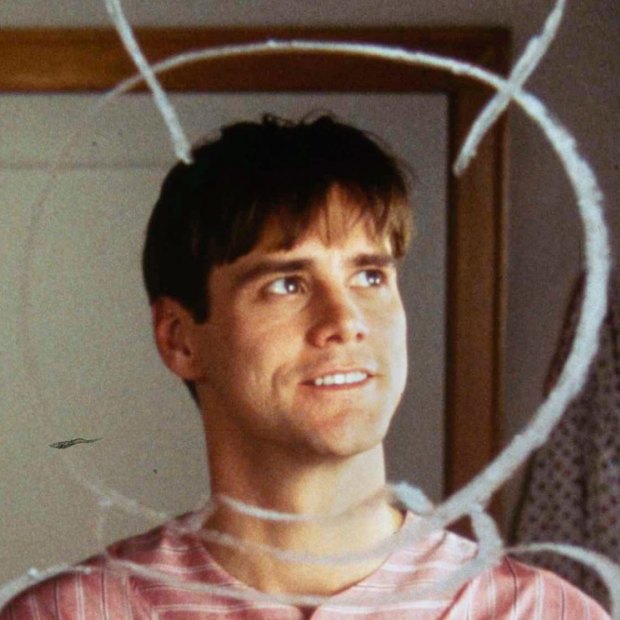 “Truman probably talked to himself in the bathroom mirror”: Jim Carrey as Truman Burbank in the The Truman Show.