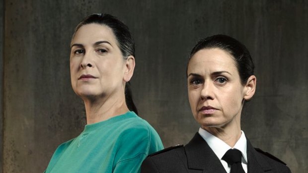Pamela Rabe, left, has been named most outstanding actress for her role as Joan 'The Freak' Ferguson in Wentworth.