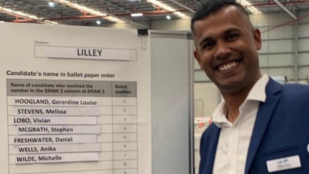 LNP candidate Vivian Lobo provided a residential address in Everton Hills, in the electorate of Lilley, while he was still living in a neighbouring electorate.