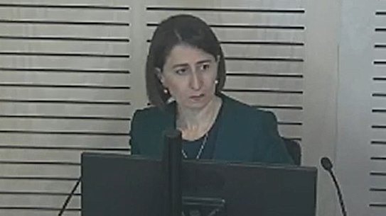 Gladys Berejiklian giving evidence at ICAC inquiry on Monday.