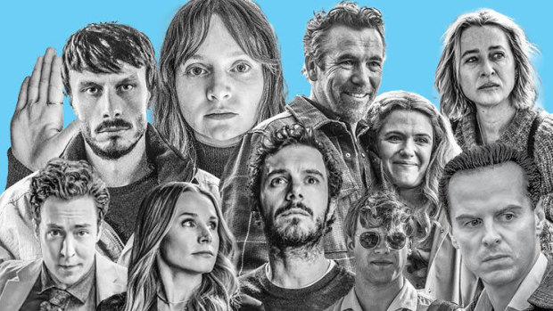 Clockwise from left: Baby Reindeer, Say Anything, Colin From Accounts, Fake, Ripley, One Day, Nobody Wants This and The English Teacher.