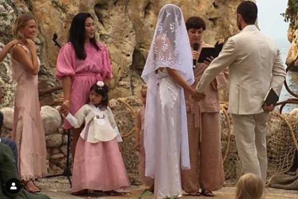 Vicki Lee and Ted O'Donnell tied the knot in an intimate ceremony in Sicily.