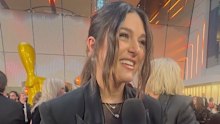 Sarah Abo has made her red carpet debut as a new mum!