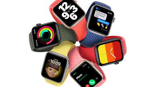 The Apple Watch SE comes in at a significantly lower price than the high-end model.