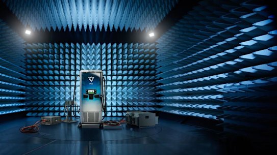 From Brisbane to Tennessee. Tritium’s new manufacturing facility in Lebanon, Tennessee will produce many of the company’s fast chargers, like the one pictured here.