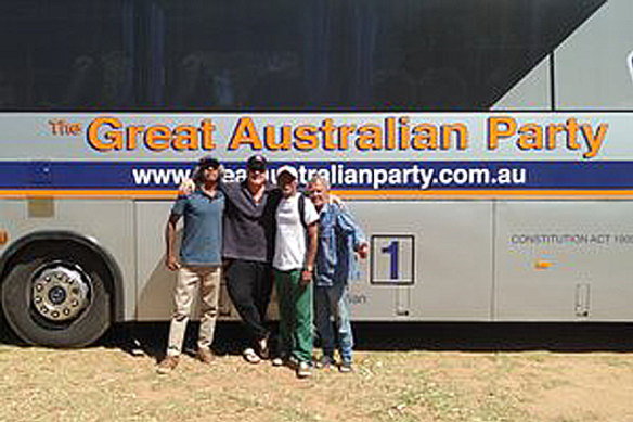 The Great Australian Party bus.