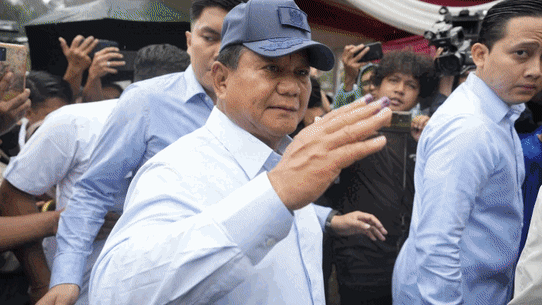 Scenes from the Indonesian election.