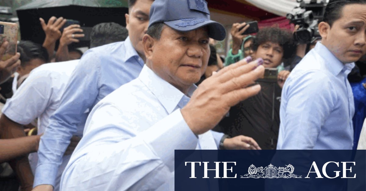 Indonesia election results: Prabowo Subianto poised for first round victory - Vimarsana News