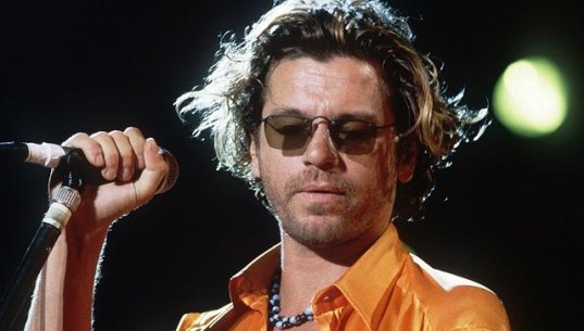 There was a huge gap between the on-stage Hutchence and the real man, says Lowenstein. 