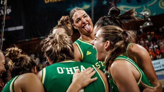 Decider: Liz Cambage and the Opals will face the US for the World Cup gold medal.
