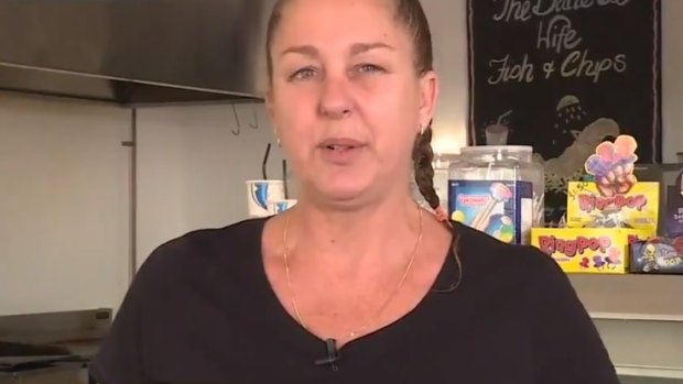 Carolyn Kerr, owner of The Battered Wife fish and chip shop in far north Queensland.