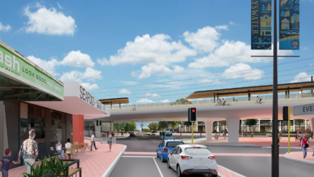 How the new Bayswater overpass will look once the upgrade is complete.