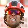 Canberra cycling star Michael Matthews sprints to victory in the second stage of the Tour of Catalonia.