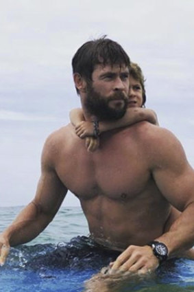 Chris Hemsworth might be Thor, but he's also a dorky dad.