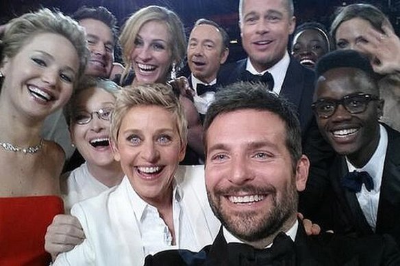 The Ellen DeGeneres selfie from the 2014 Oscars that broke Twitter records.