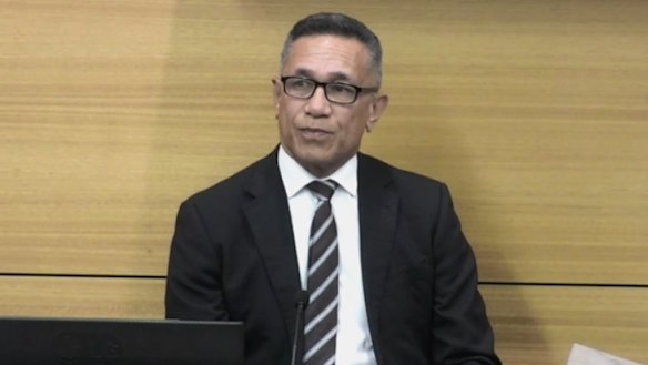 The Star Entertainment Group’s responsible gambling manager, Junior Toleafoa, gives evidence.