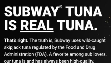 Subway even created a site to combat tune melt “misinformation”. 