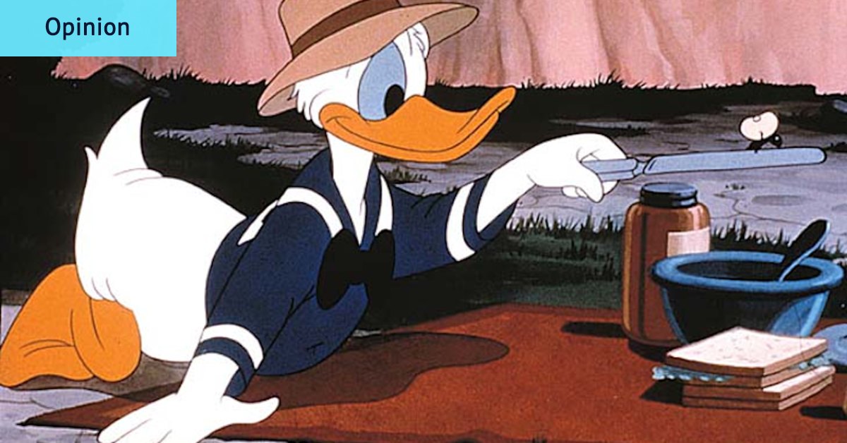 Business up top, party below: The origins of Donald Ducking