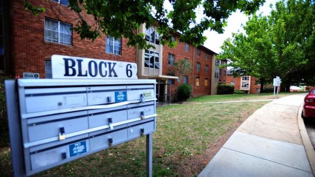 The Stuart Flats in Griffith. Public housing stocks in Canberra have fallen to 7.1 per cent. 