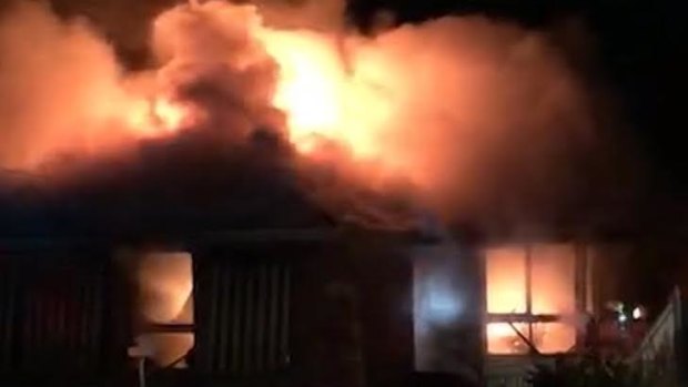 A family home in Epping has gone up in flames. 
