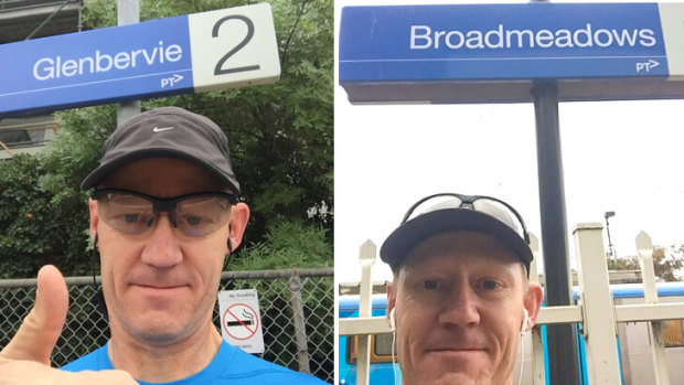 Two of Mr Bussell's station selfies.