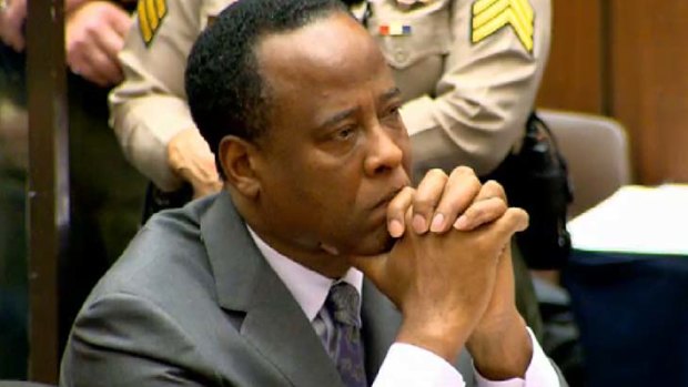 Jackson's doctor Conrad Murray at trial in 2009.