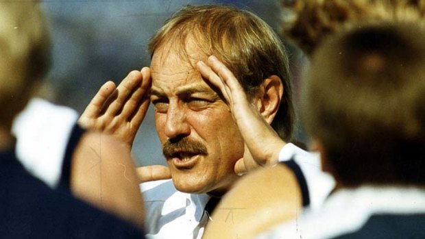 Malcolm Blight during his Geelong coaching days.