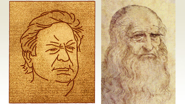 Leonardo Da Vinci and footy's Renaissance man Kevin Sheedy.