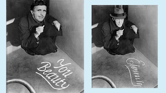 Arthur Malcolm Stace (right) and Mike Williamson's immortal phrase.