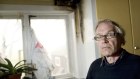Swedish cartoonist Lars Vilks in 2010, after an arson attempt on his home.