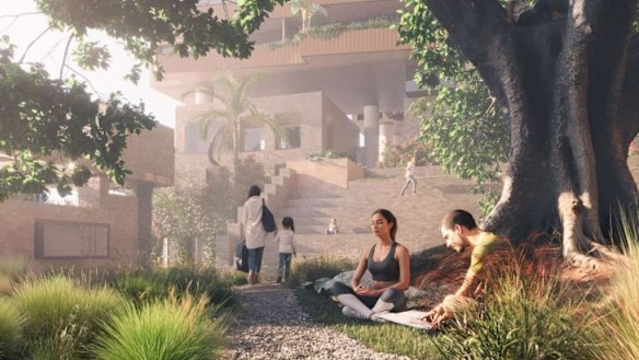 The planned public space.