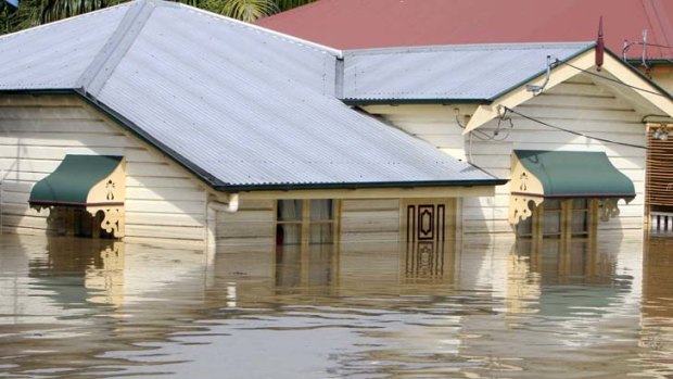 A familiar scene in south-east Queensland in the January 2011 floods, more than eight years ago.