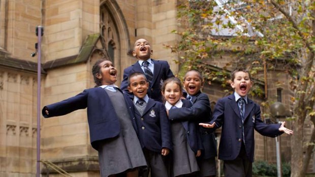St Andrew's Cathedral School, which provides scholarships for Aboriginal children (pictured here), is among Anglican schools which want to preserve the culture parents sign up for. 