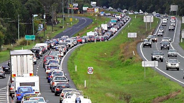 The Bruce Highway is plagued with congestion.